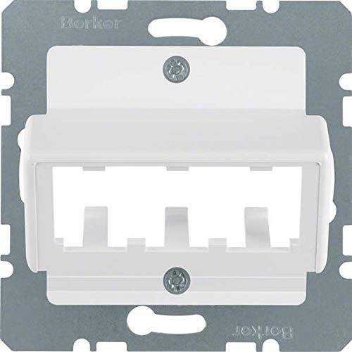 Berker 14271909 Zentralplatte für 3 MINI-COM Module Zentralplattensystem polarweiß, matt/samt Mesch Shop Berker 14271909 Zentralplatte für 3 MINI-COM Module Zentralplattensystem polarweiß, matt/samt Mesch Shop